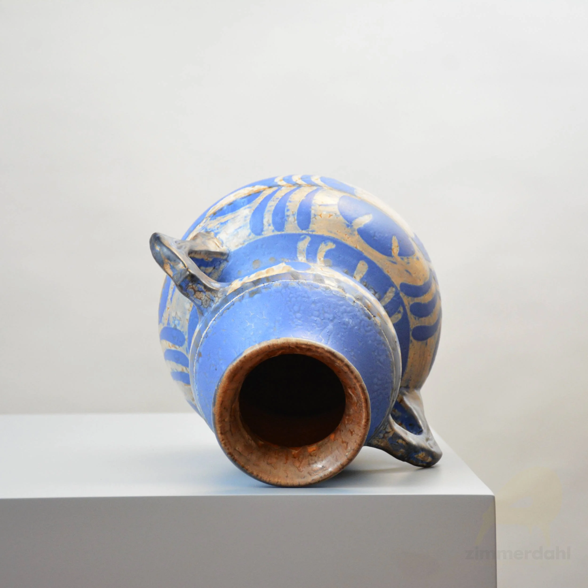 Large 1930s Earthenware Vase for Upsala Ekeby, Sweden